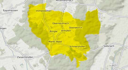 Immobilienpreisekarte Markt Wald